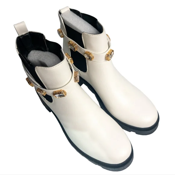 Sugar Favorite Chelsea Boots White 10 - Picture 7 of 8